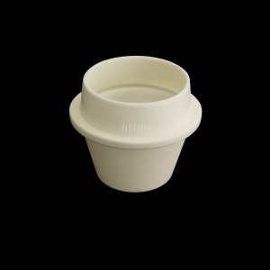 Conical crucible with holder